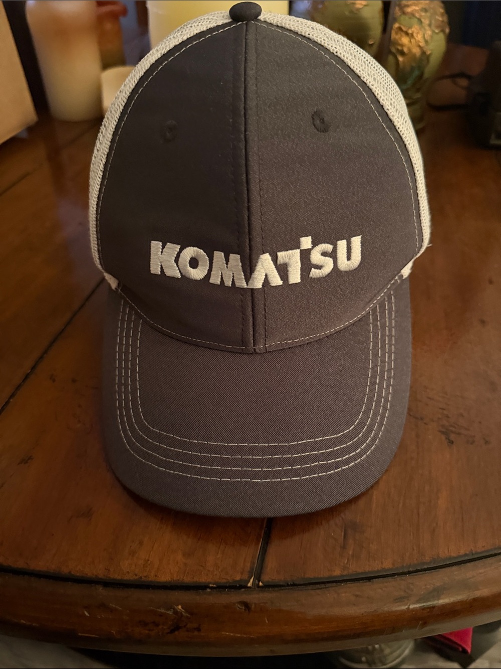 Kids Gray and White Trucker Hat